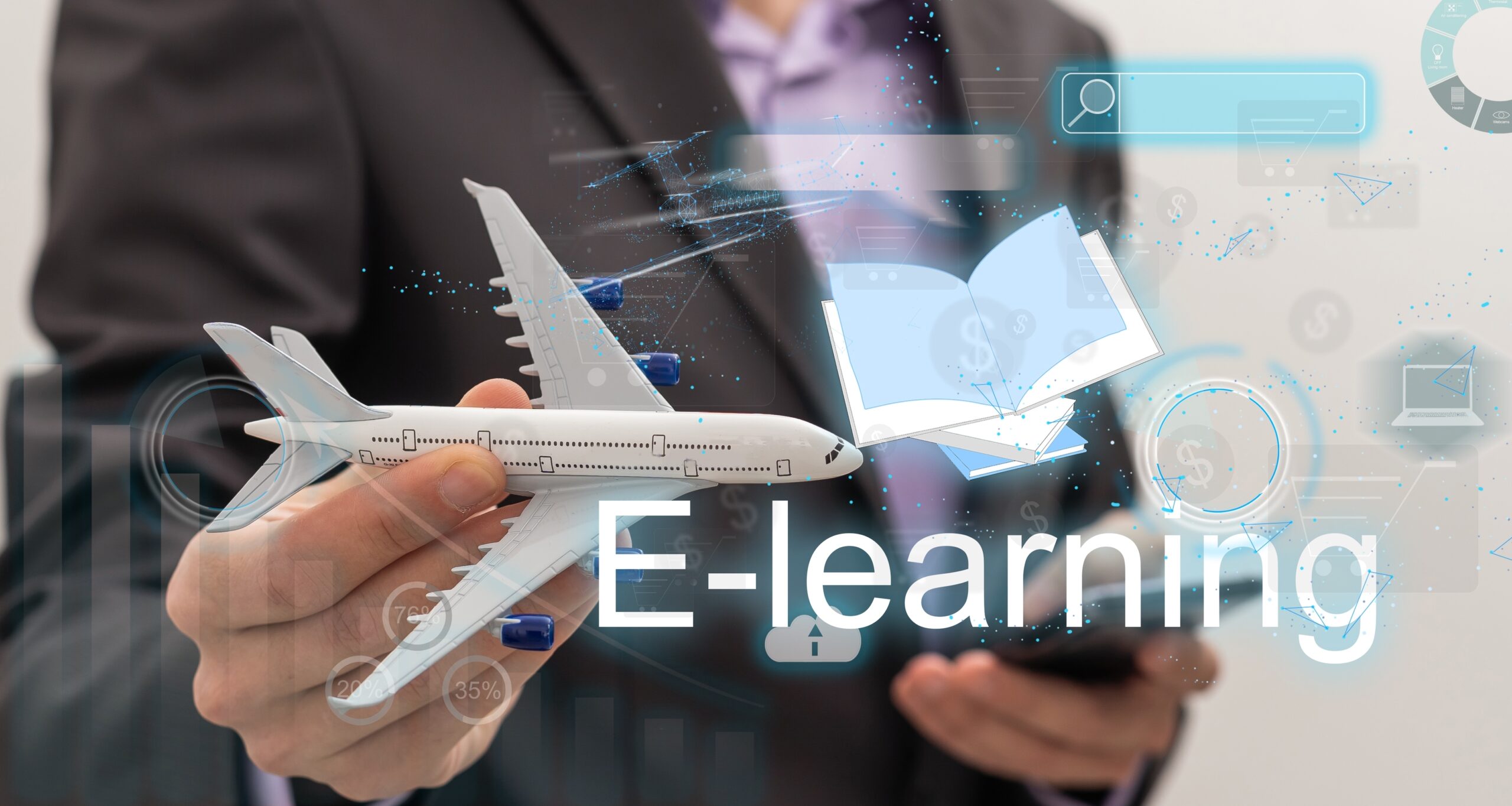 Transformación en la formación aeronáutica: aprendizaje digital para pilotos y auxiliares de vuelo